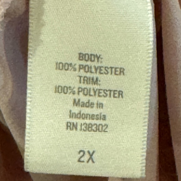 Notations woman’s button down blouse sz 2x NWOT - Picture 5 of 6